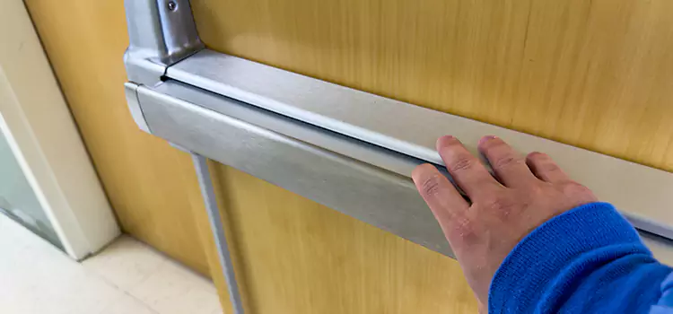 Installing a Push Bar on a Door Revere